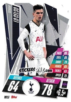 Sticker Giovani Lo Celso - UEFA Champions League 2020-2021. Match Attax n. TOT13 - Panini