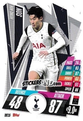 Sticker Heung-Min Son - UEFA Champions League 2020-2021. Match Attax n. TOT15 - Panini