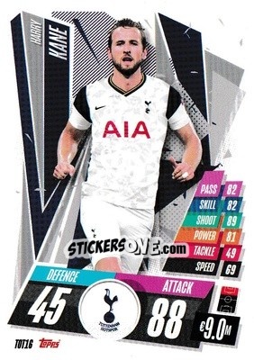 Sticker Harry Kane - UEFA Champions League 2020-2021. Match Attax n. TOT16 - Panini