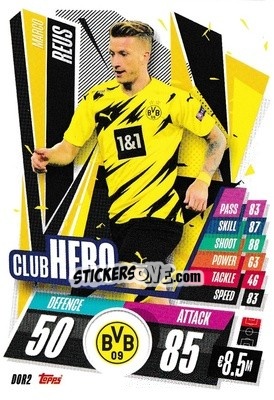 Sticker Marco Reus - UEFA Champions League 2020-2021. Match Attax n. DOR2 - Panini