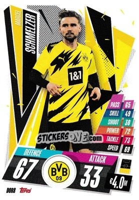 Sticker Marcel Schmelzer - UEFA Champions League 2020-2021. Match Attax n. DOR8 - Panini