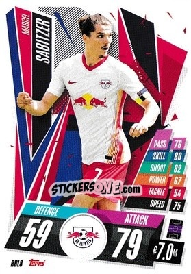 Sticker Marcel Sabitzer - UEFA Champions League 2020-2021. Match Attax n. RBL8 - Panini