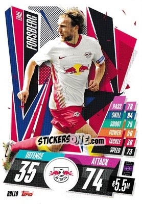 Sticker Emil Forsberg - UEFA Champions League 2020-2021. Match Attax - Panini