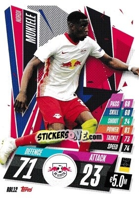 Sticker Nordi Mukiele - UEFA Champions League 2020-2021. Match Attax n. RBL12 - Panini