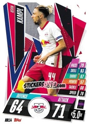 Sticker Kevin Kampl - UEFA Champions League 2020-2021. Match Attax n. RBL14 - Panini