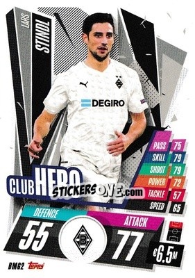 Sticker Lars Stindl - UEFA Champions League 2020-2021. Match Attax n. BMG2 - Panini