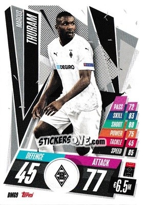 Sticker Marcus Thuram - UEFA Champions League 2020-2021. Match Attax n. BMG9 - Panini