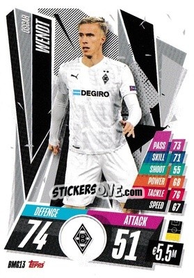Sticker Oscar Wendt - UEFA Champions League 2020-2021. Match Attax n. BMG13 - Panini