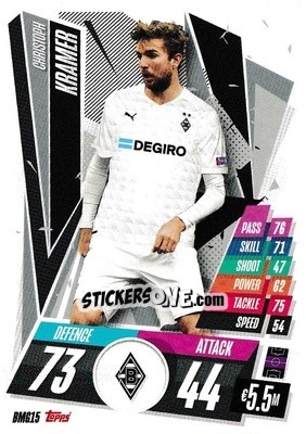 Sticker Christoph Kramer - UEFA Champions League 2020-2021. Match Attax n. BMG15 - Panini