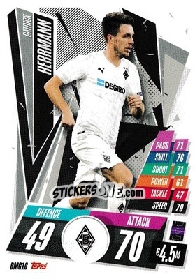 Sticker Patrick Herrmann - UEFA Champions League 2020-2021. Match Attax n. BMG16 - Panini