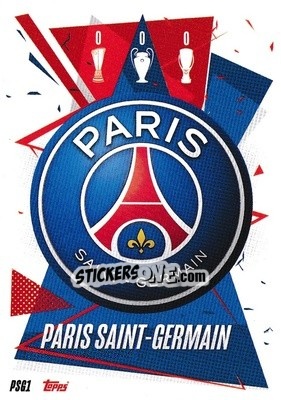 Sticker Team Badge - UEFA Champions League 2020-2021. Match Attax n. PSG1 - Panini