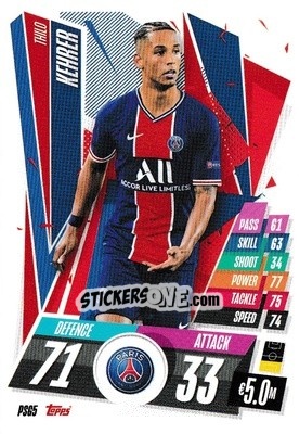 Sticker Thilo Kehrer - UEFA Champions League 2020-2021. Match Attax n. PSG5 - Panini