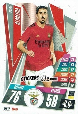 Sticker André Almeida - UEFA Champions League 2020-2021. Match Attax n. BEN12 - Panini