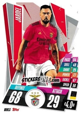 Sticker Jardel - UEFA Champions League 2020-2021. Match Attax n. BEN13 - Panini