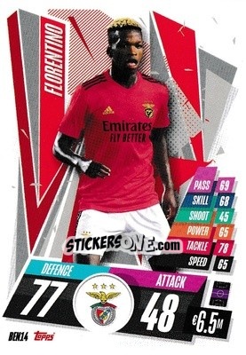Cromo Florentino - UEFA Champions League 2020-2021. Match Attax n. BEN14 - Panini