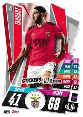 Cromo Adel Taarabt - UEFA Champions League 2020-2021. Match Attax n. BEN16 - Panini