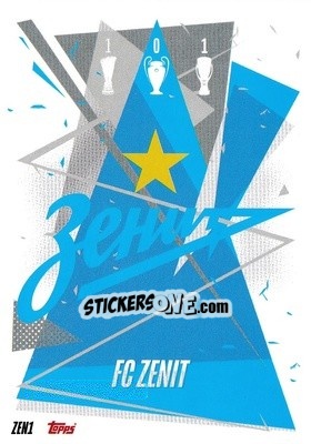Sticker Team Badge - UEFA Champions League 2020-2021. Match Attax n. ZEN1 - Panini