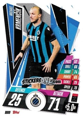 Sticker Michael Krmencík - UEFA Champions League 2020-2021. Match Attax n. BRU9 - Panini