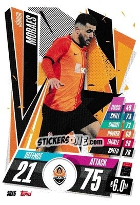 Sticker Júnior Moraes - UEFA Champions League 2020-2021. Match Attax n. SHA5 - Panini