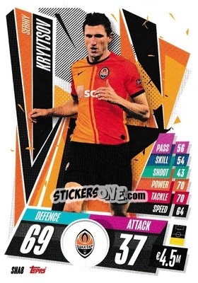 Sticker Serhiy Kryvtsov - UEFA Champions League 2020-2021. Match Attax n. SHA8 - Panini