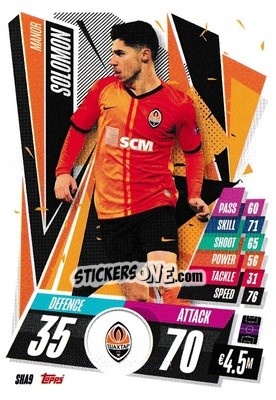 Sticker Manor Solomon - UEFA Champions League 2020-2021. Match Attax n. SHA9 - Panini
