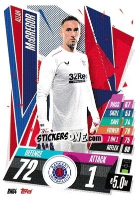 Sticker Allan McGregor - UEFA Champions League 2020-2021. Match Attax n. RNG4 - Panini