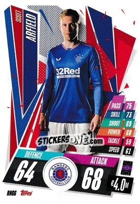 Sticker Scott Arfield - UEFA Champions League 2020-2021. Match Attax n. RNG6 - Panini