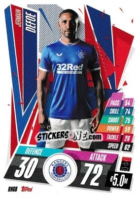 Sticker Jermain Defoe - UEFA Champions League 2020-2021. Match Attax n. RNG8 - Panini
