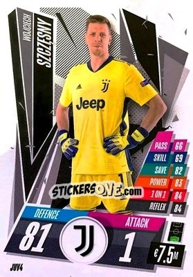 Sticker Wojciech Szczesny - UEFA Champions League 2020-2021. Match Attax n. JUV4 - Panini