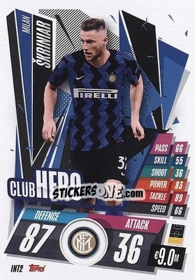 Sticker Milan Skriniar - UEFA Champions League 2020-2021. Match Attax n. INT2 - Panini