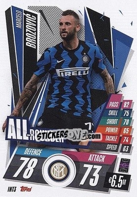 Sticker Marcelo Brozovic - UEFA Champions League 2020-2021. Match Attax n. INT3 - Panini