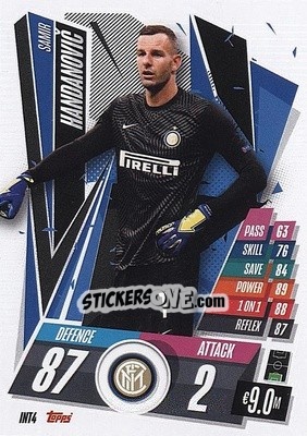 Sticker Samir Handanovic - UEFA Champions League 2020-2021. Match Attax n. INT4 - Panini