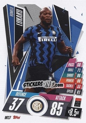Sticker Romelu Lukaku - UEFA Champions League 2020-2021. Match Attax n. INT17 - Panini