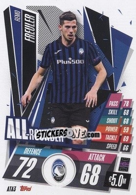 Sticker Remo Freuler - UEFA Champions League 2020-2021. Match Attax n. ATA3 - Panini