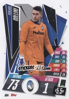 Sticker Pierluigi Gollini - UEFA Champions League 2020-2021. Match Attax n. ATA4 - Panini