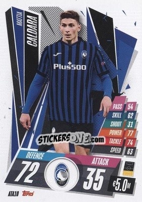 Sticker Mattia Caldara - UEFA Champions League 2020-2021. Match Attax n. ATA10 - Panini