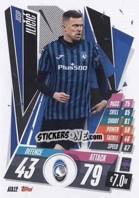 Sticker Josip Ilicic - UEFA Champions League 2020-2021. Match Attax n. ATA12 - Panini