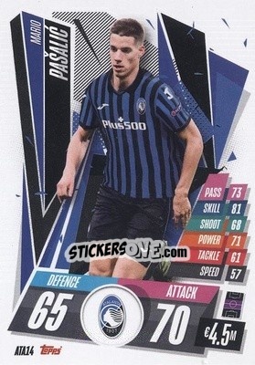 Sticker Mario Pasalic - UEFA Champions League 2020-2021. Match Attax n. ATA14 - Panini