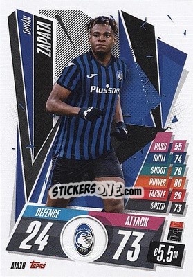 Sticker Duvan Zapata - UEFA Champions League 2020-2021. Match Attax n. ATA16 - Panini