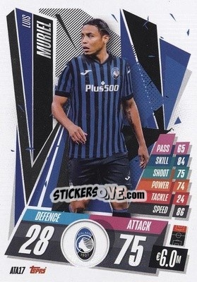 Sticker Luis Muriel - UEFA Champions League 2020-2021. Match Attax n. ATA17 - Panini
