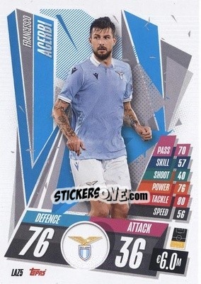 Sticker Francesco Acerbi - UEFA Champions League 2020-2021. Match Attax n. LAZ5 - Panini