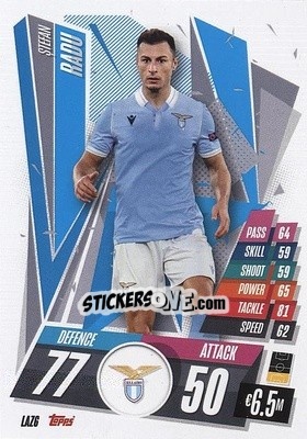 Sticker Stefan Radu - UEFA Champions League 2020-2021. Match Attax n. LAZ6 - Panini