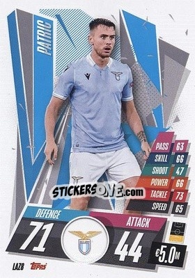 Sticker Patric - UEFA Champions League 2020-2021. Match Attax n. LAZ8 - Panini