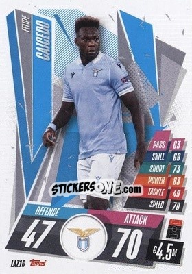 Sticker Felipe Caicedo - UEFA Champions League 2020-2021. Match Attax n. LAZ16 - Panini