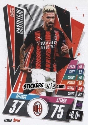 Sticker Samu Castillejo - UEFA Champions League 2020-2021. Match Attax n. ACM10 - Panini