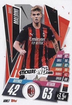 Sticker Daniel Maldini - UEFA Champions League 2020-2021. Match Attax n. ACM17 - Panini