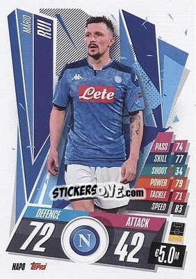 Sticker Mario Rui - UEFA Champions League 2020-2021. Match Attax n. NAP8 - Panini
