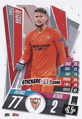 Sticker Tomáš Vaclík - UEFA Champions League 2020-2021. Match Attax n. SEV4 - Panini