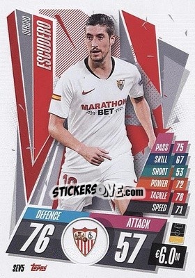 Sticker Sergio Escudero - UEFA Champions League 2020-2021. Match Attax n. SEV5 - Panini