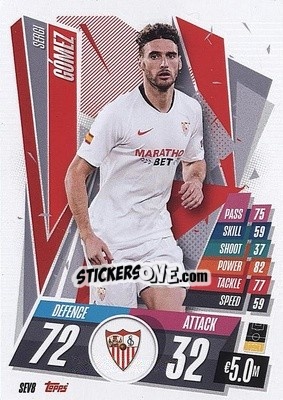 Sticker Sergi Gómez - UEFA Champions League 2020-2021. Match Attax n. SEV8 - Panini